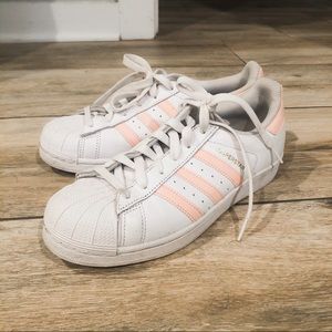 ADIDAS SUPERSTAR Pink and White